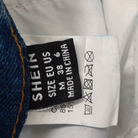 Shein Distressed High Rise Jeans - Picture 6 of 14